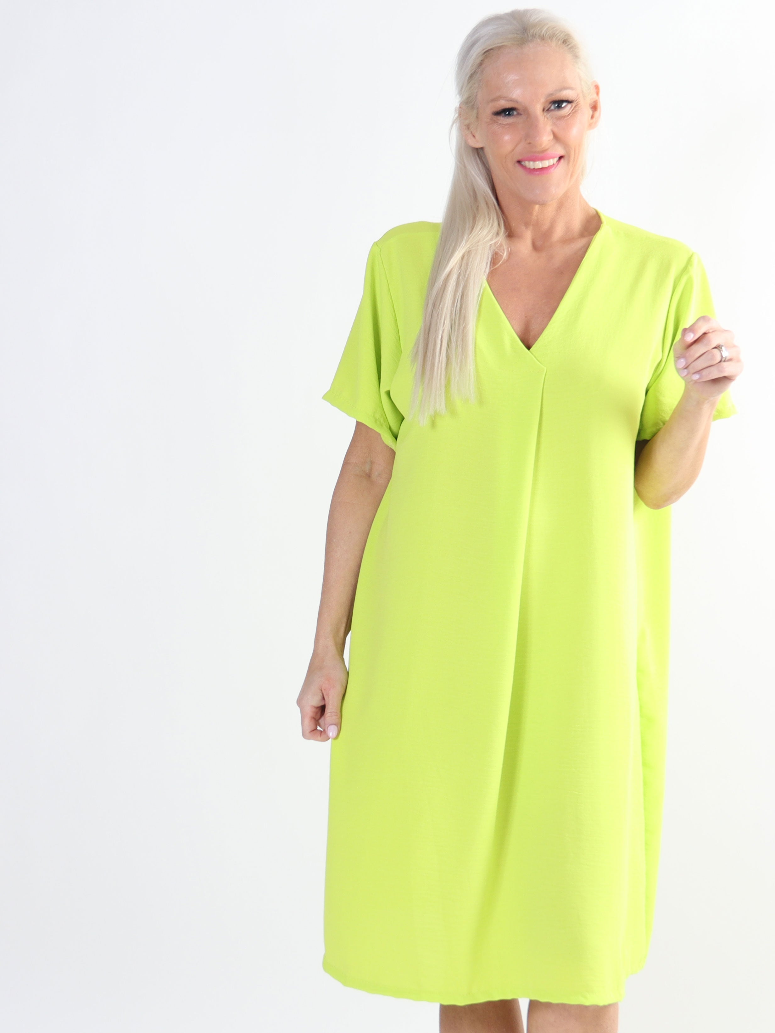 Eldina - Let ensfarvet plus size tunikakjole